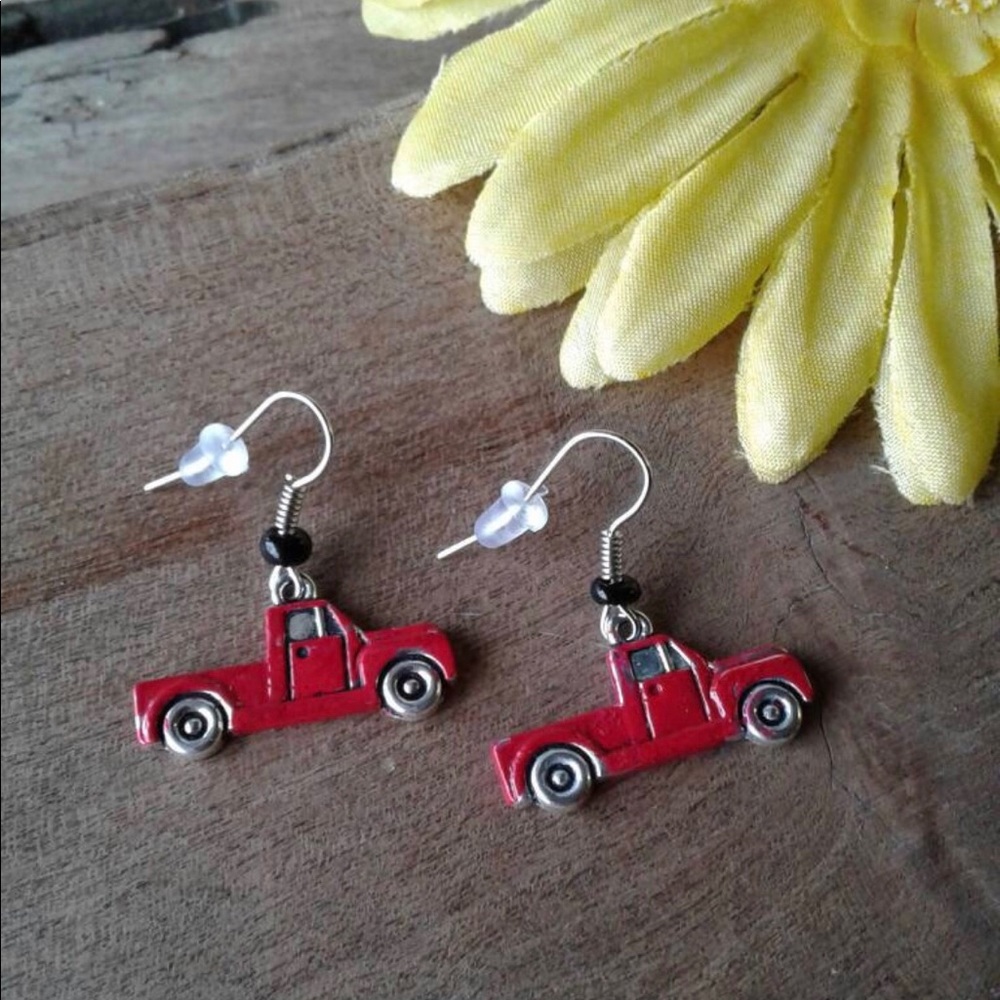 Red Truck Earrings